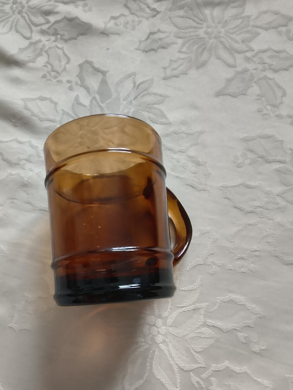 Anchor Hocking Amber Glass Fire King Ovenproof Made In USA Mug